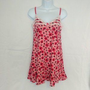 Marilyn Monroe Pink Pansy Chemise Sleepwear